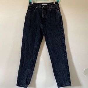 Zara black straight leg jeans